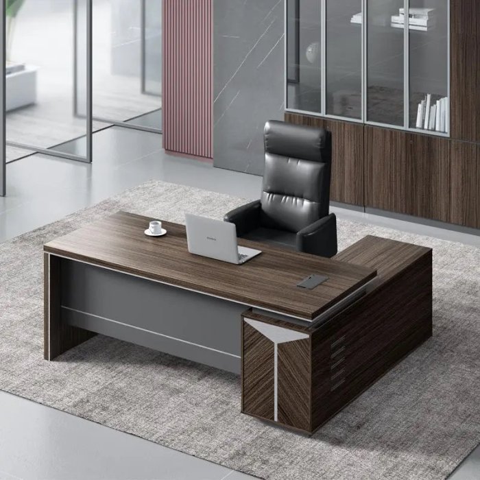 Bàn Giám Đốc Văn Phòng góc L Mẫu Bàn Hot Nhất - BGĐ42