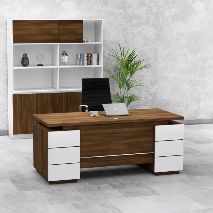 Bàn Giám Đốc Minimalist Thiết Kế Chân Độc Đáo - BGĐ129