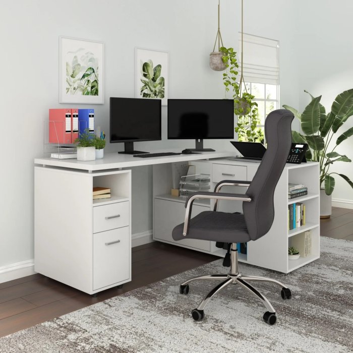 Bàn Giám Đốc Làm Việc Góc 3 Ngăn - BGĐ60