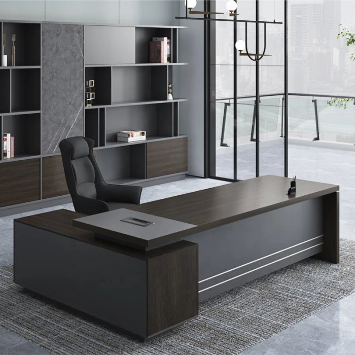 Bàn Giám Đốc Văn Phòng Chữ L Sang Xịn Nhất Năm - BGĐ44