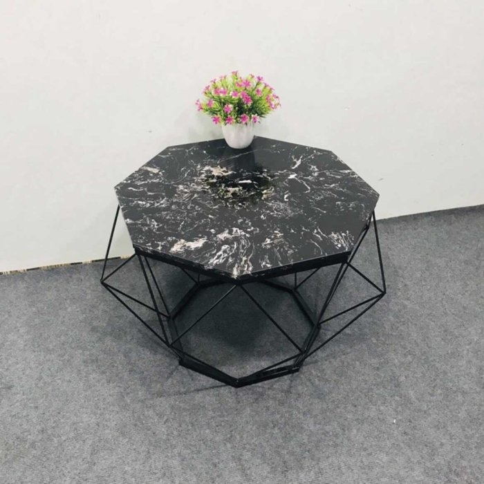 Bàn Trà Sofa Kim Cương Mặt Vân Đá - BT2