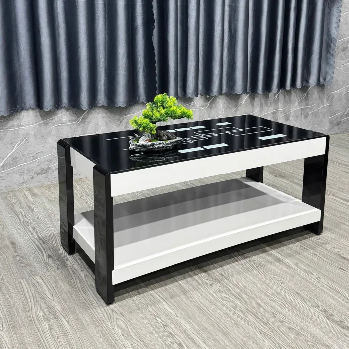 Bàn Trà Sofa Mặt Kiếng Hình Chữ Nhật Nhập Khẩu - BT27