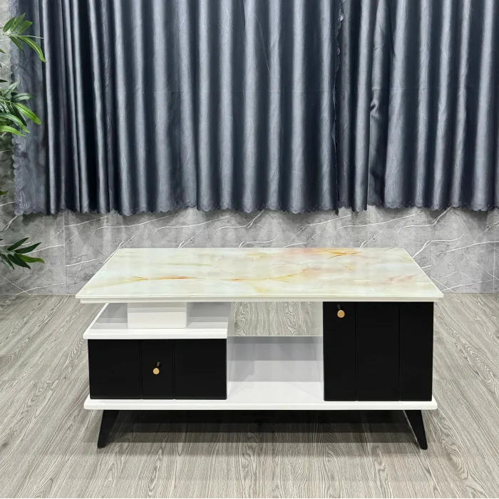 Bàn Trà Sofa Mặt Vân Có Hộc Hiện Đại - BT26