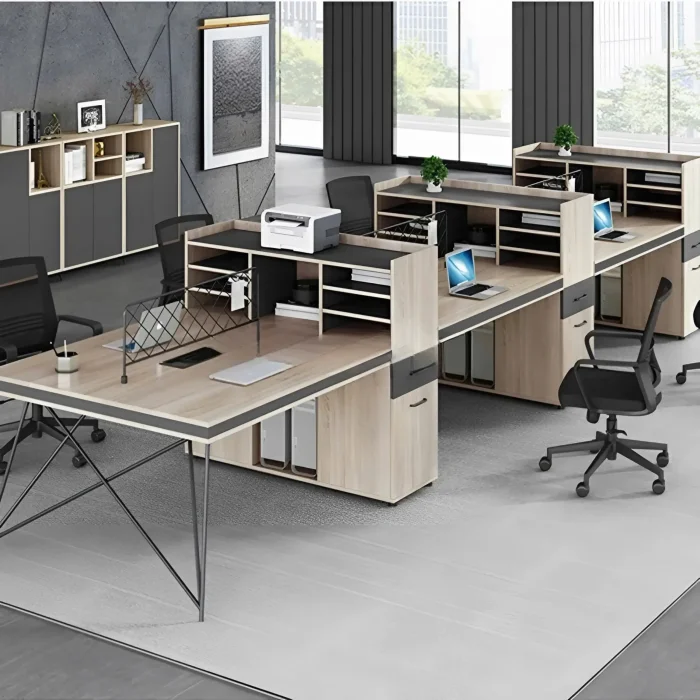 Cụm Bàn Làm Việc 6 Người Thiết Kế Thông Minh - BC61
