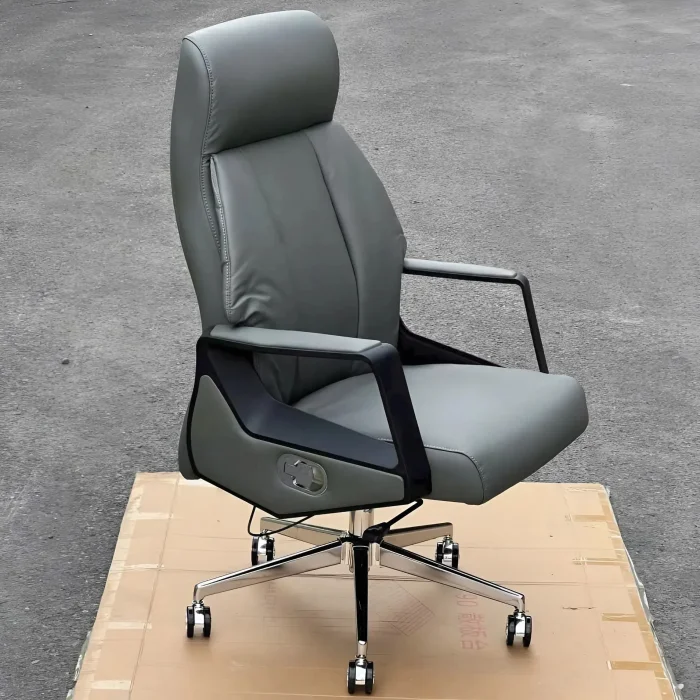 Ghế Giám Đốc Da Cao Cấp Tay Vịn Nhựa Kim Loại - GGĐ52